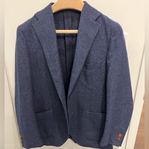 Proper Cloth navy unstructured blazer - Picture 1 of 5